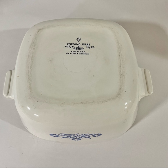 Corning Ware 1 qt & 1.5 qt Cornflower Blue & Saucepan Cradle P-11-M-1 - Picture 4 of 13